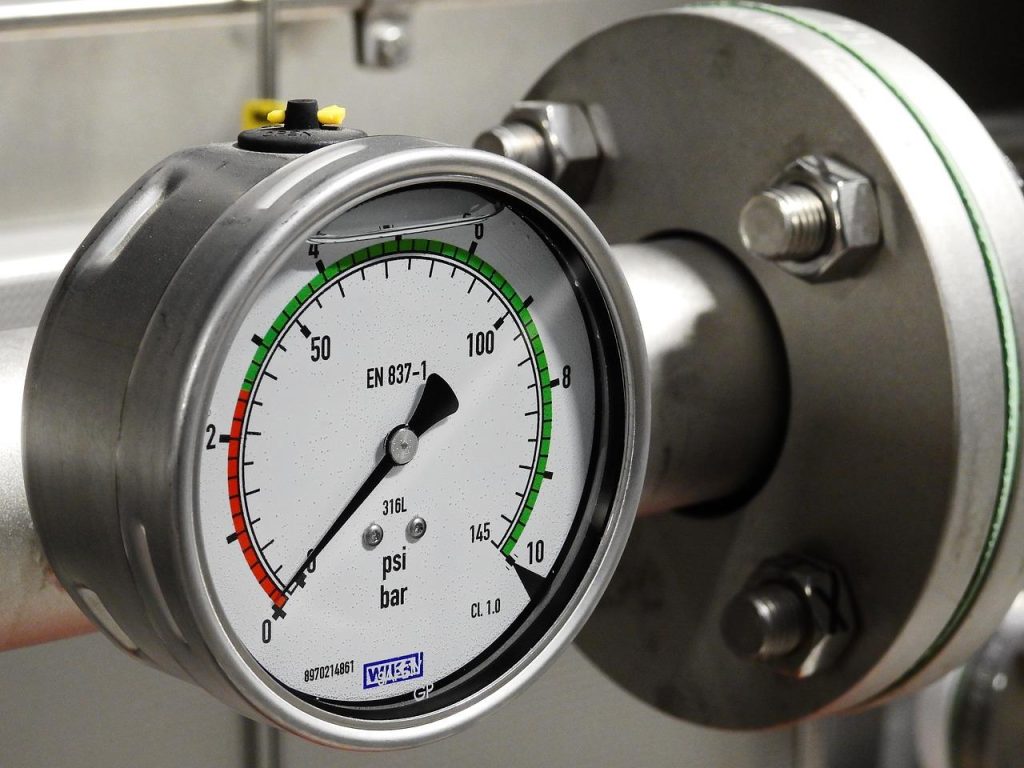 Manometer voor compressor die de druk nauwkeurig meet en monitort